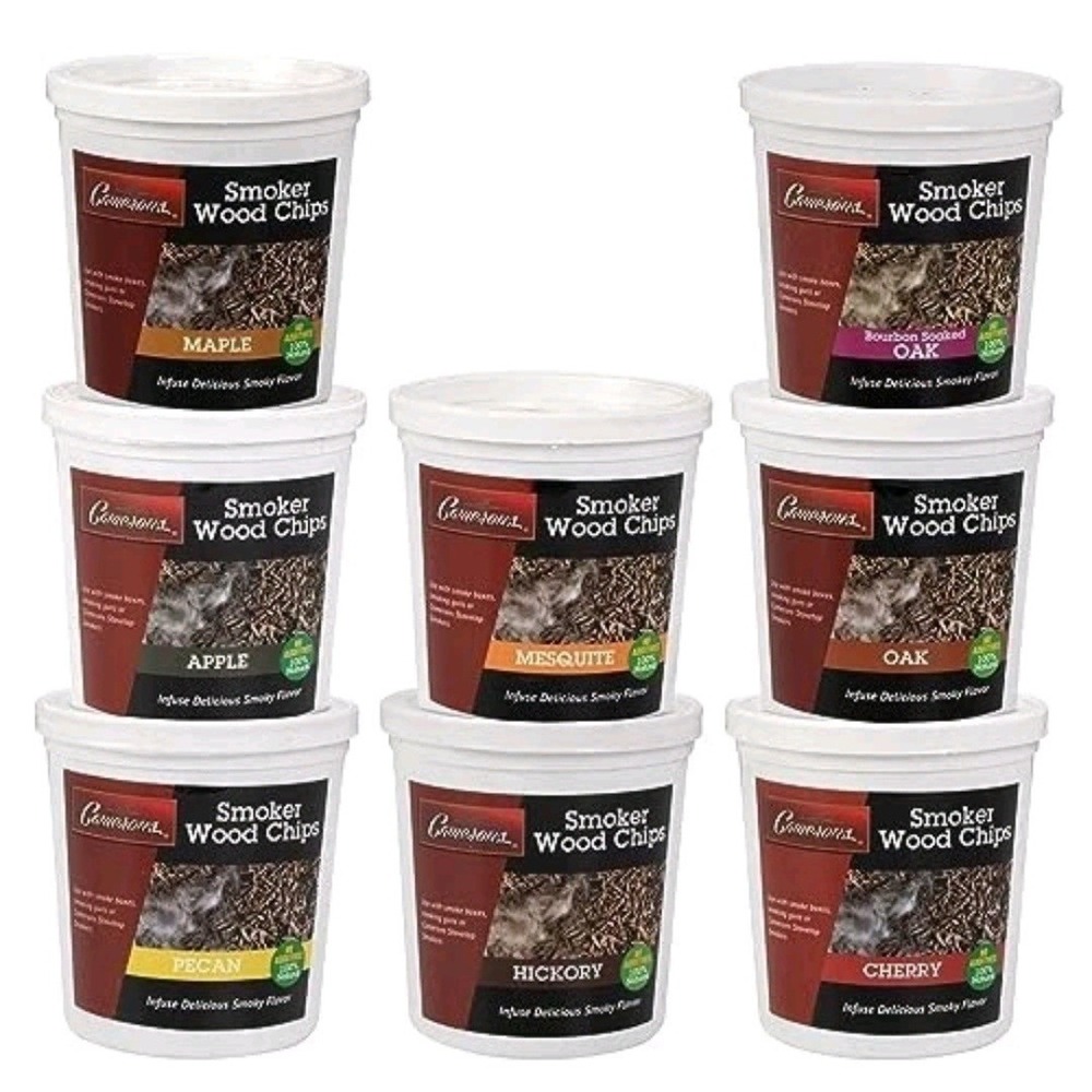 Camerons Wood Smoking Chips Variety Gift Set - Set of 8 Pints‎ (0.473176 L)